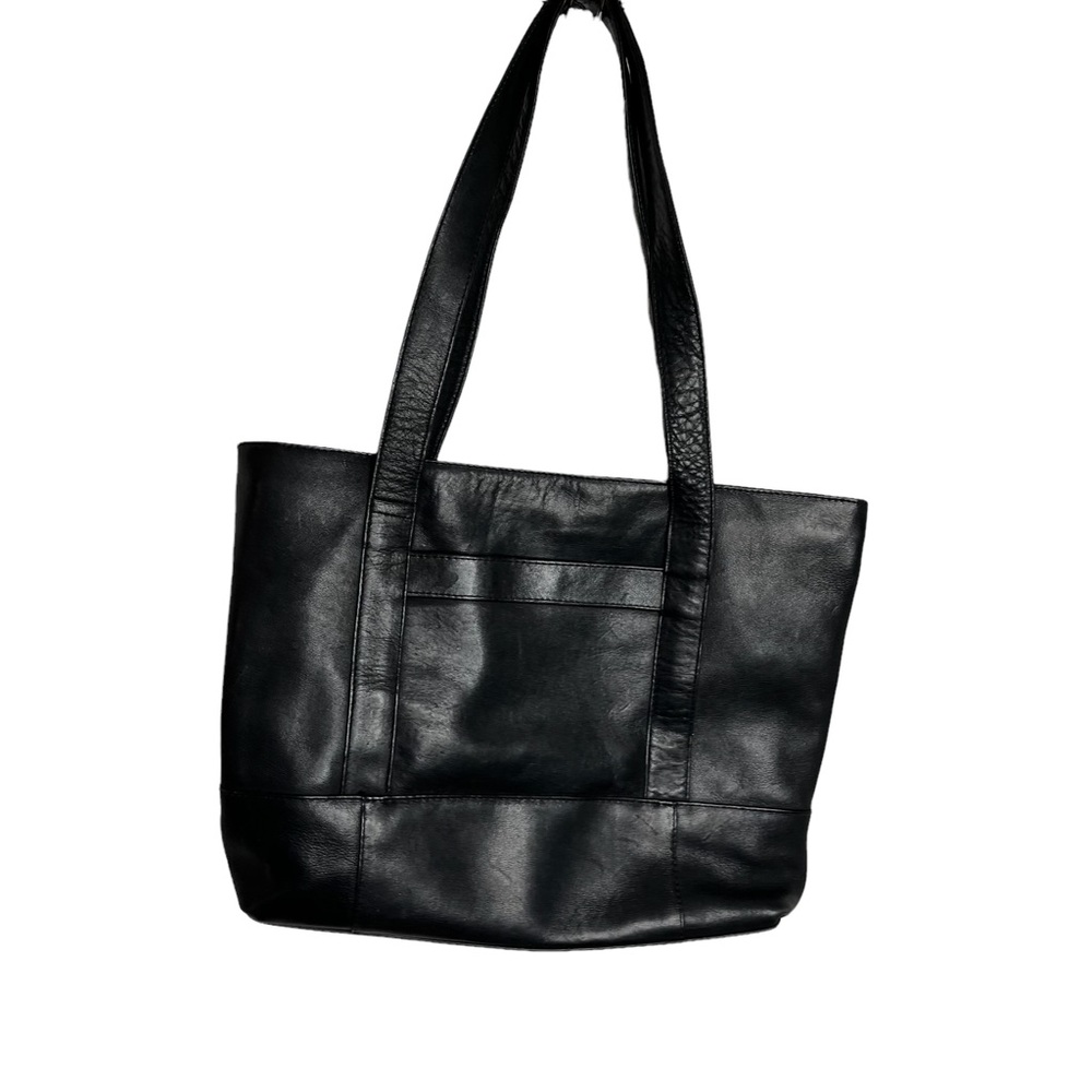 Piel Black Leather Tote